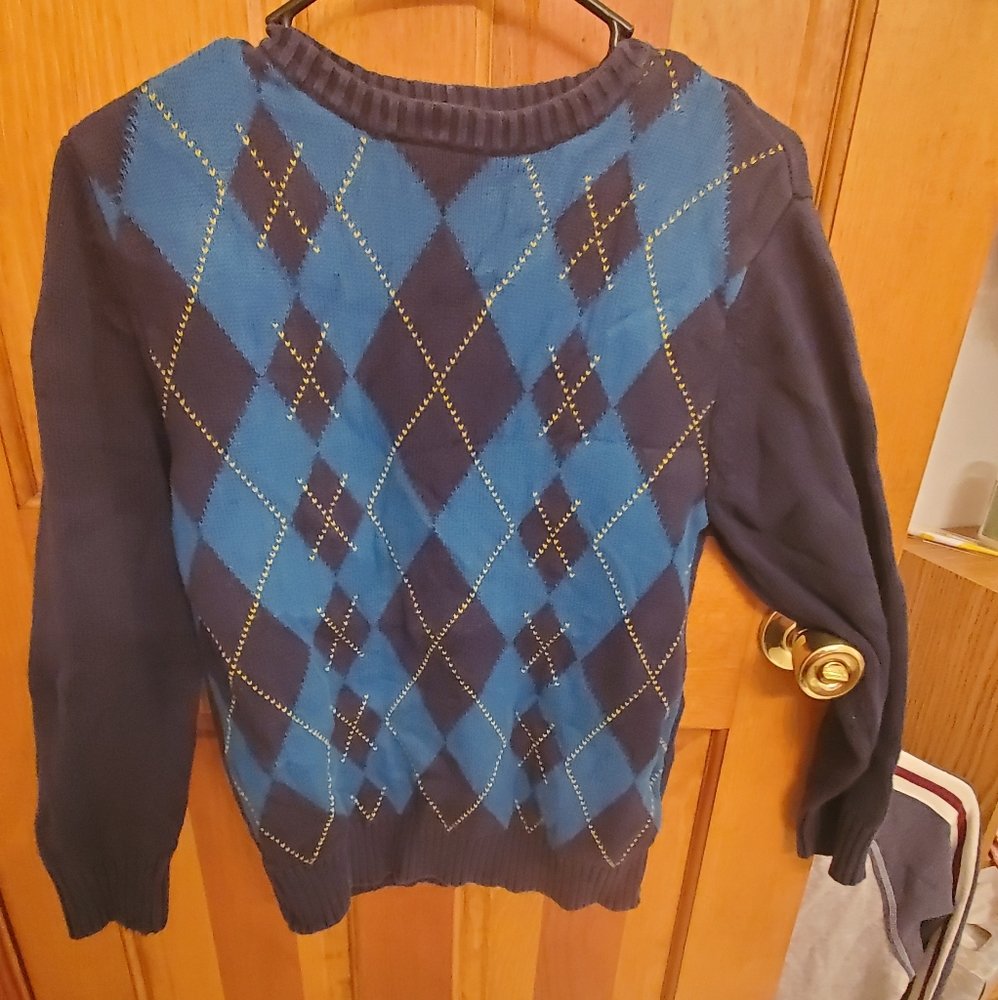 Old Navy Argyle sweater Boys XL